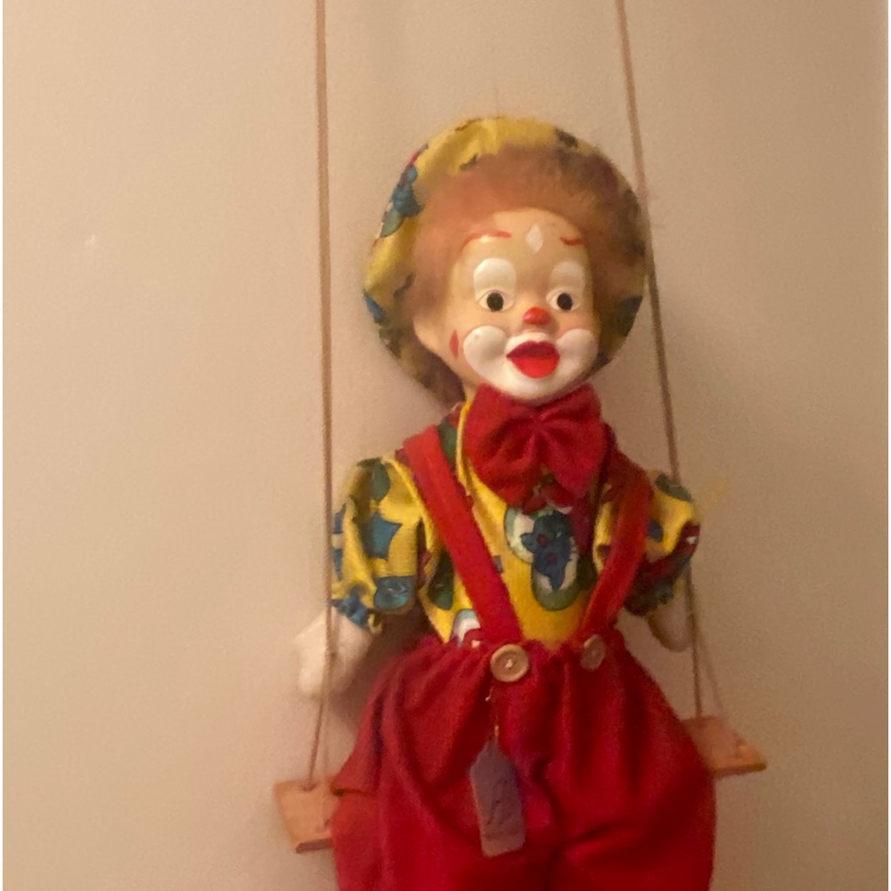 Ashley Belle Handcrafted Porclein Hanging Clown